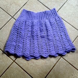 Hand knitted skirt